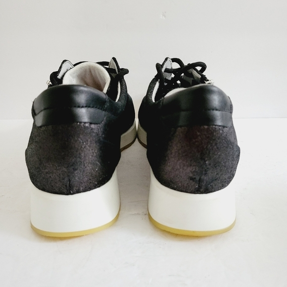 NEW Munro Women's Piper Suede Glitter Lace-Up Sneakers Size 11 - Picture 7 of 9